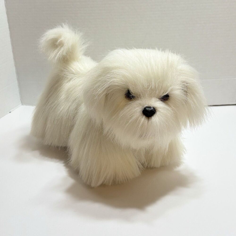 FurReal Friends Hasbro 2003 Go My Walkin Puppy Dog Walking White Maltese Working